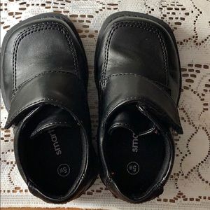 Boy Toddler size 5Wide Black Dress shoes